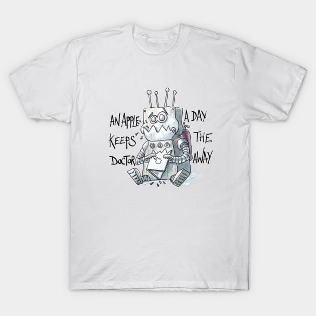 An Apple a day keeps the doctor away T-Shirt by WTW